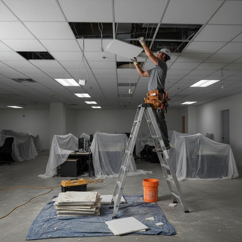 Drop Ceiling Tiles Installation